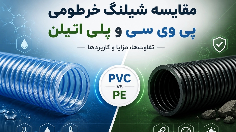 مقایسه شیلنگ خرطومی پی وی سی و پلی اتیلن مقایسه شیلنگ خرطومی پی وی سی و پلی اتیلن